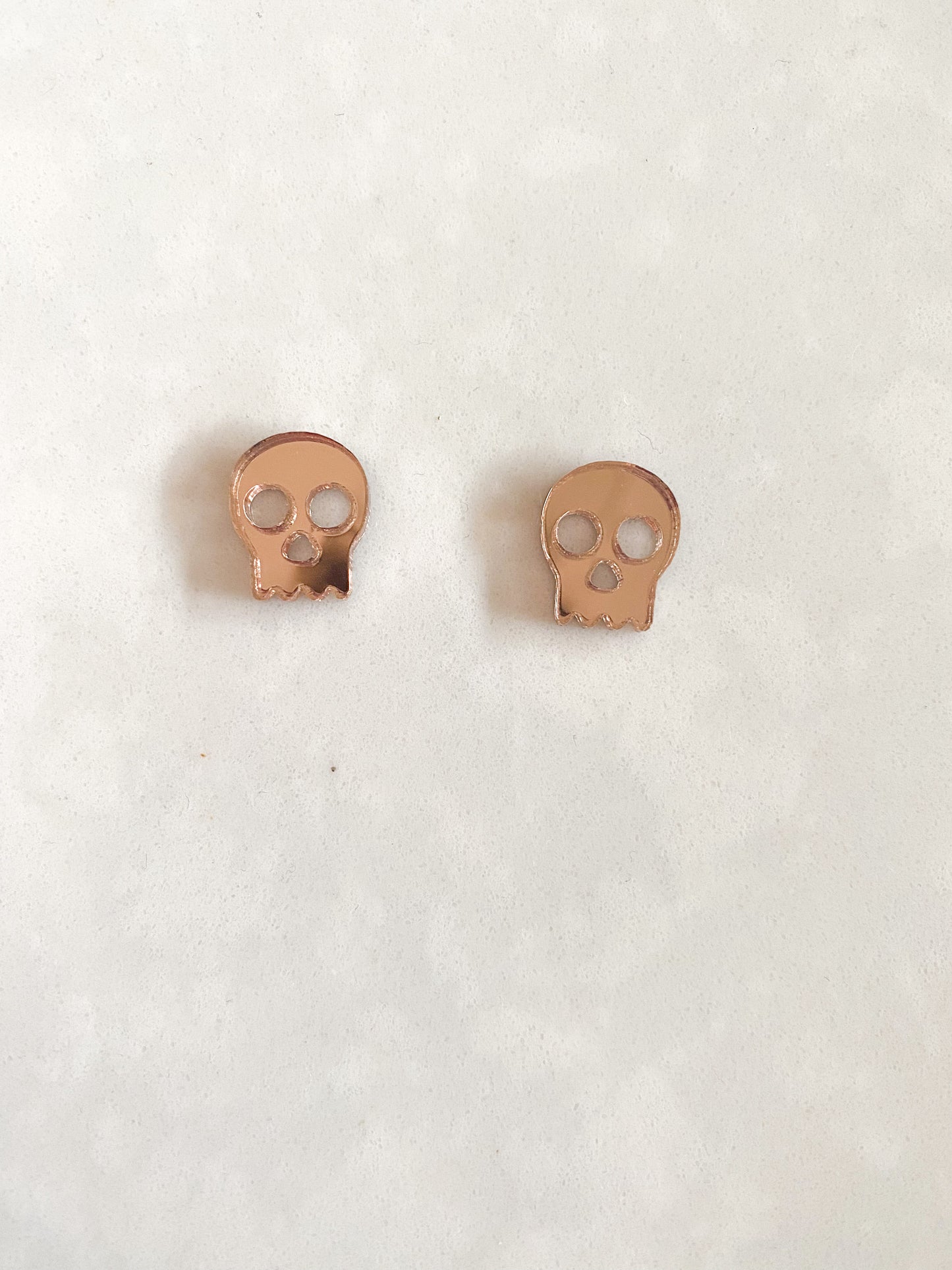 Skull Acrylic Stud Earrings