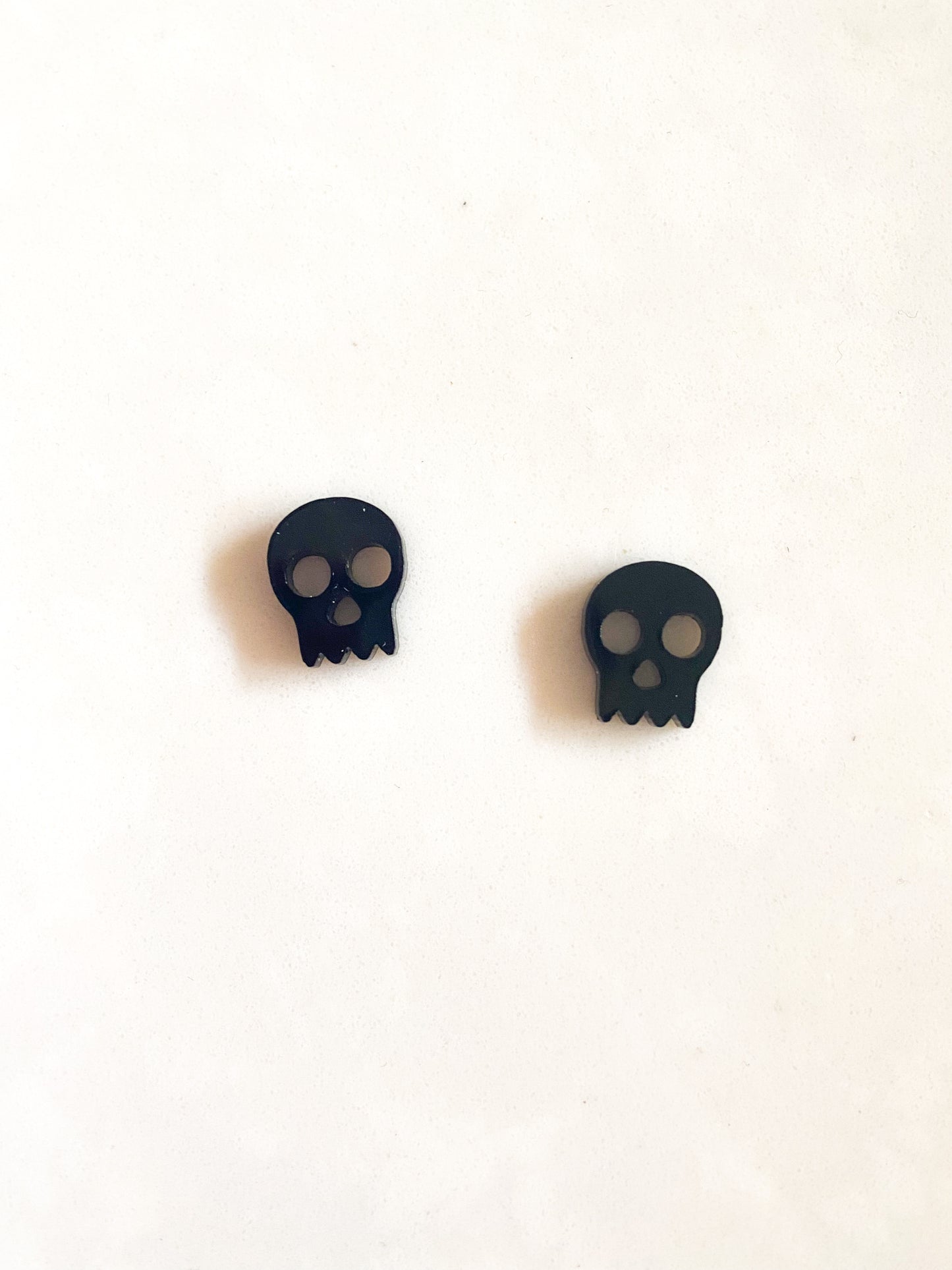 Skull Acrylic Stud Earrings