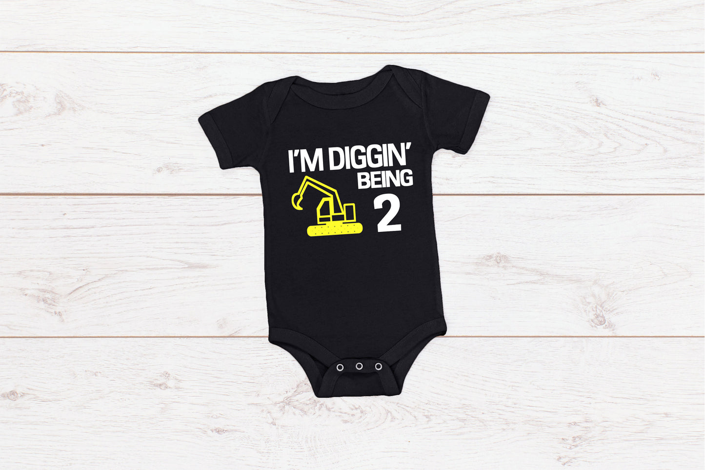 Kid's "I'm Diggin' Being (Insert Age)" Birthday T-Shirt/ Romper