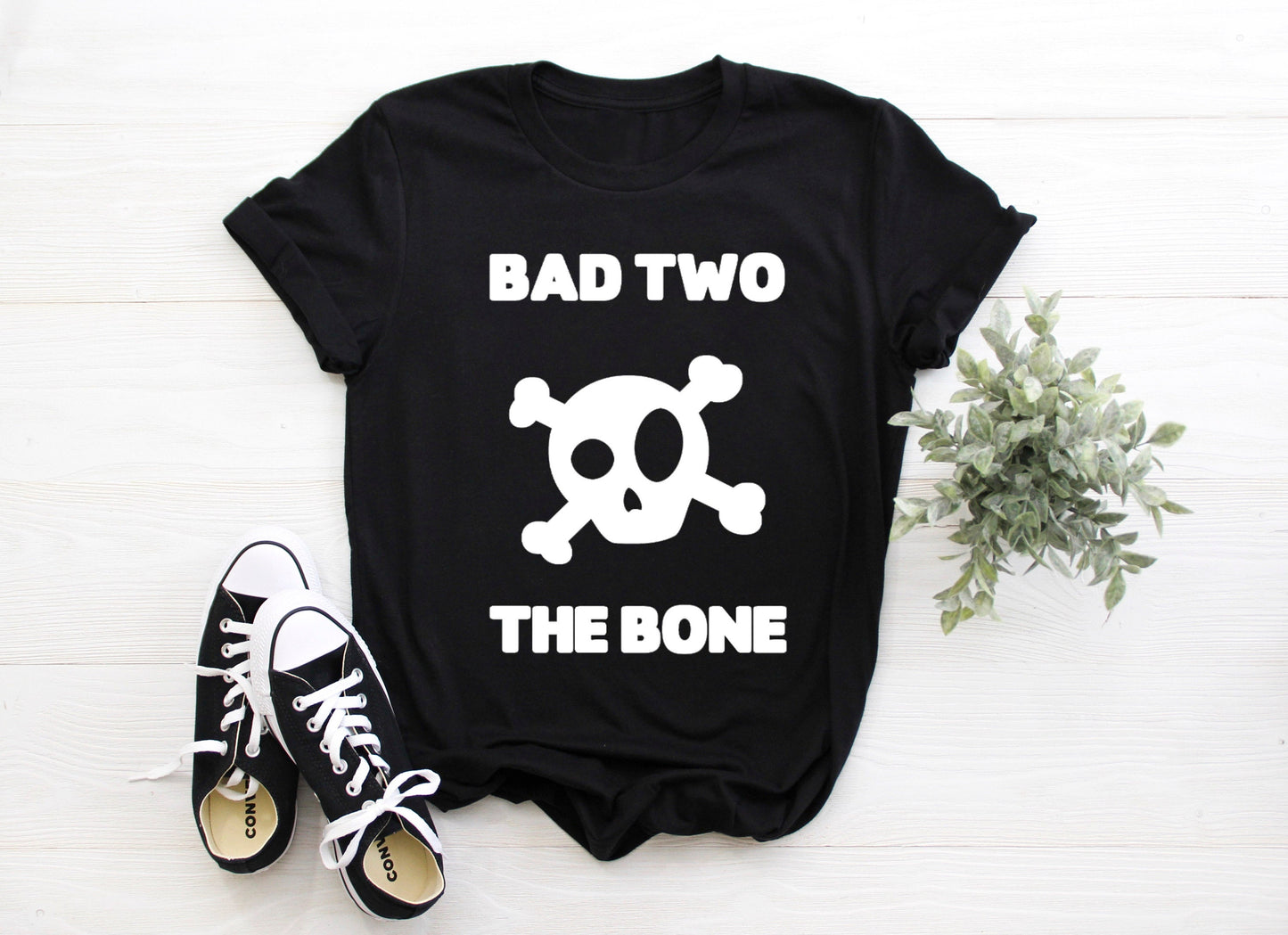 Kid's "Bad Two The Bone" 2nd Birthday T-Shirt