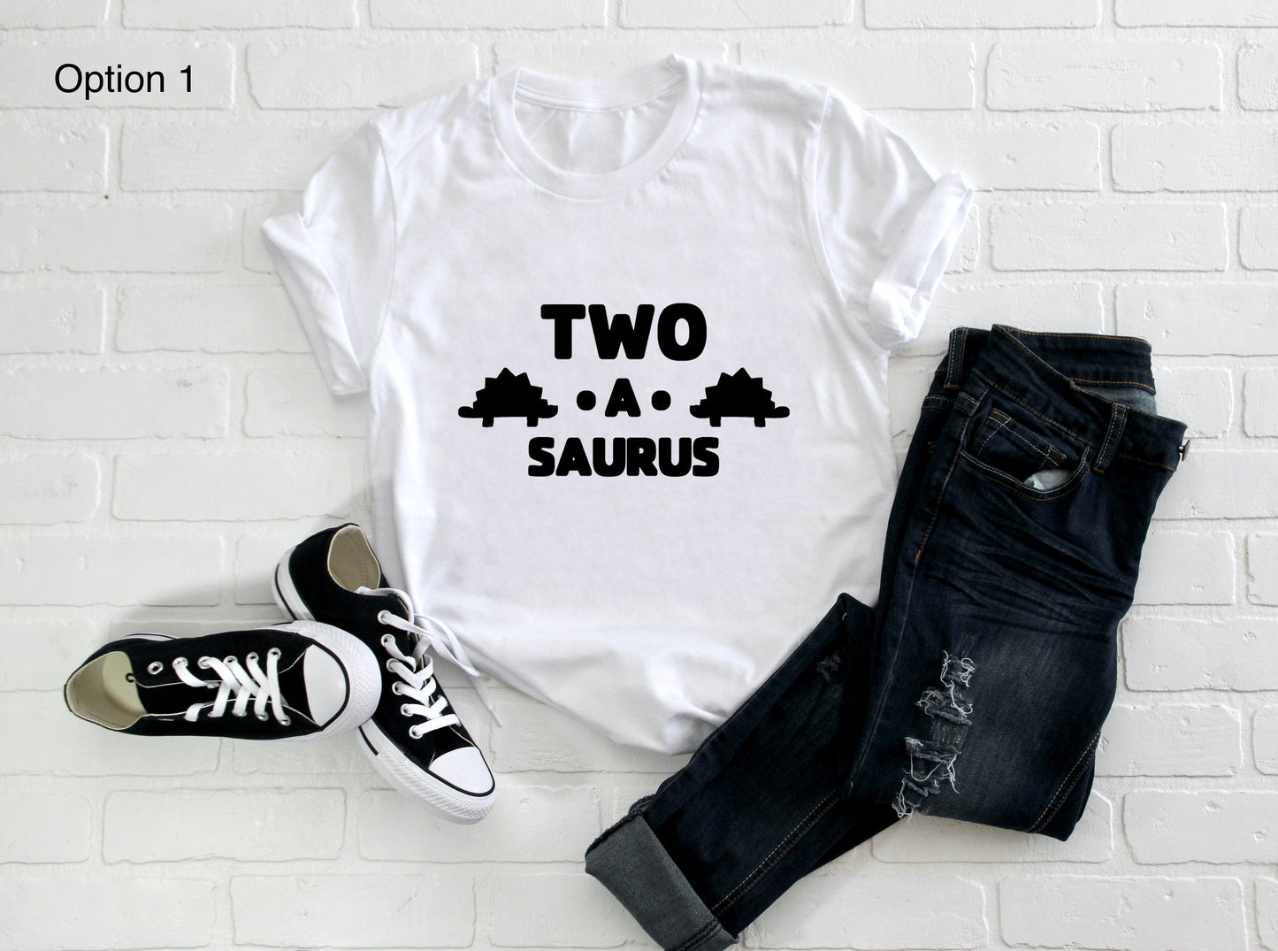 Kid's "Age-A-Saurus" Dinosaur Birthday T-Shirt