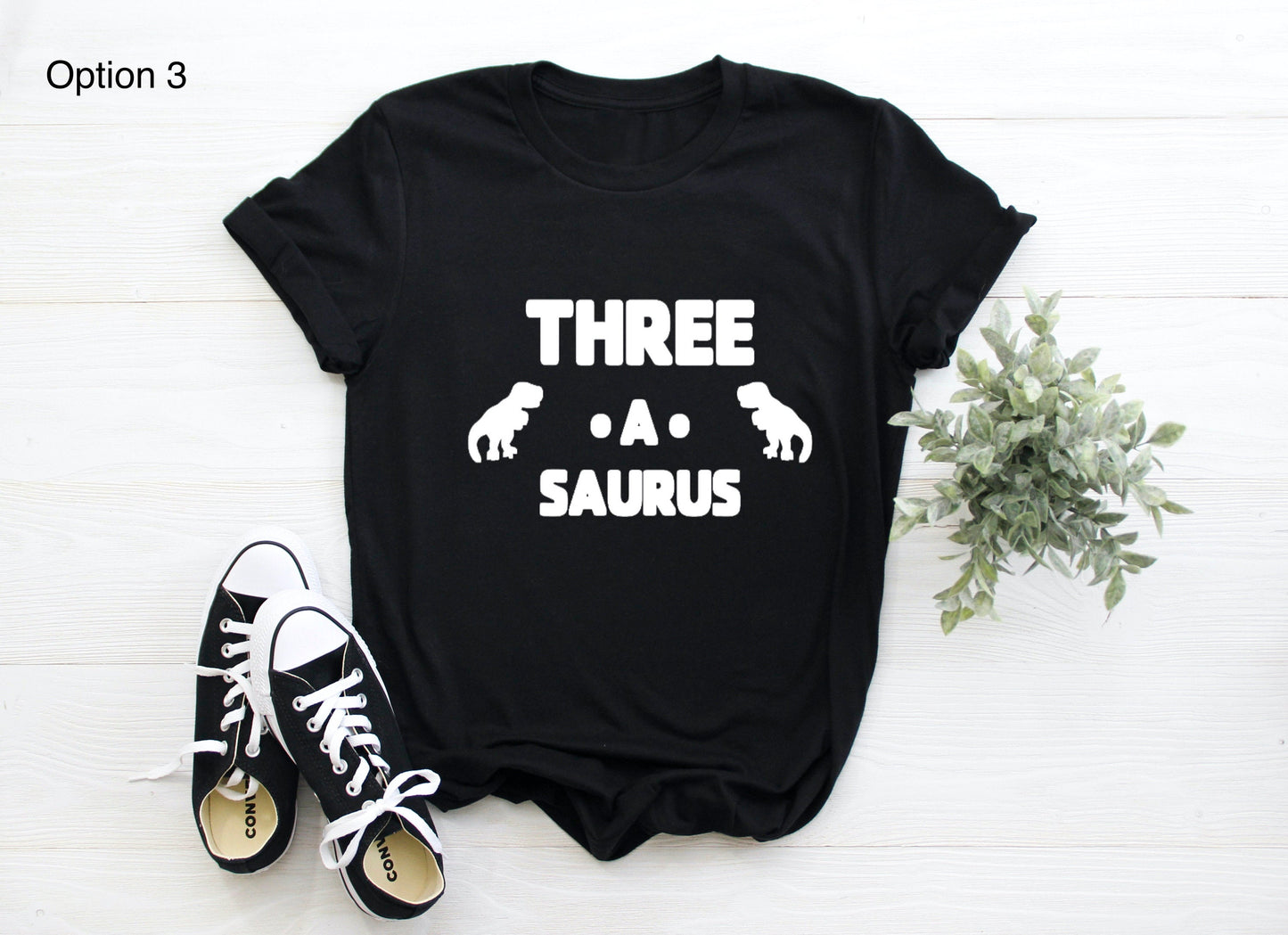 Kid's "Age-A-Saurus" Dinosaur Birthday T-Shirt