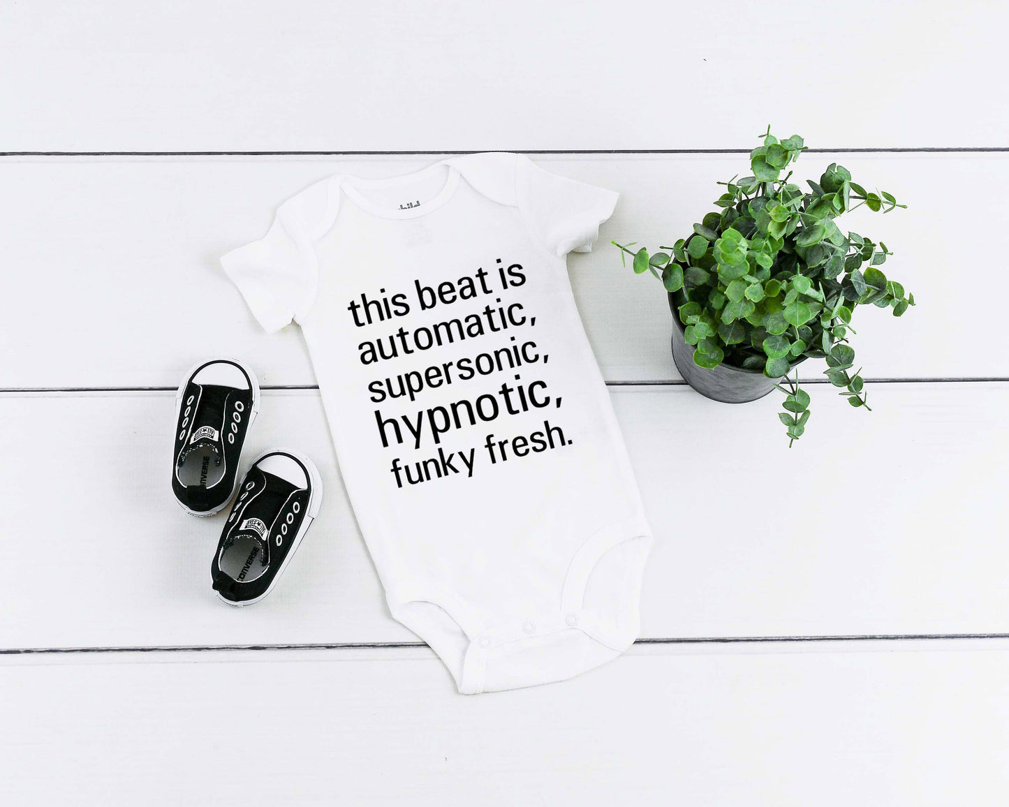 This Beat is Automatic, Supersonic, Hypnotic, Funky Fresh Adult/ Toddler/ Baby T-Shirt/ Romper