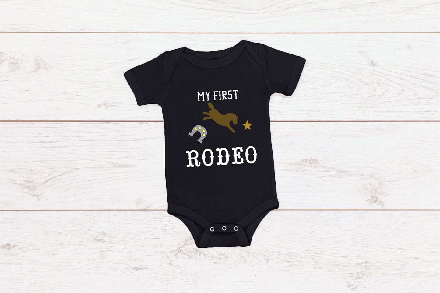 Baby First Birthday Romper "My First Rodeo"