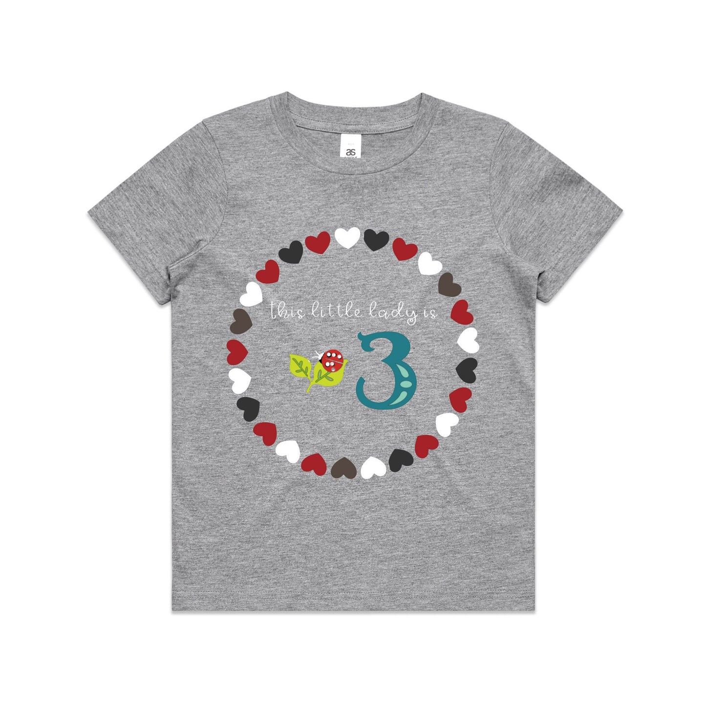 Kid's "This Little Lady is (Insert Age)" Birthday T-Shirt