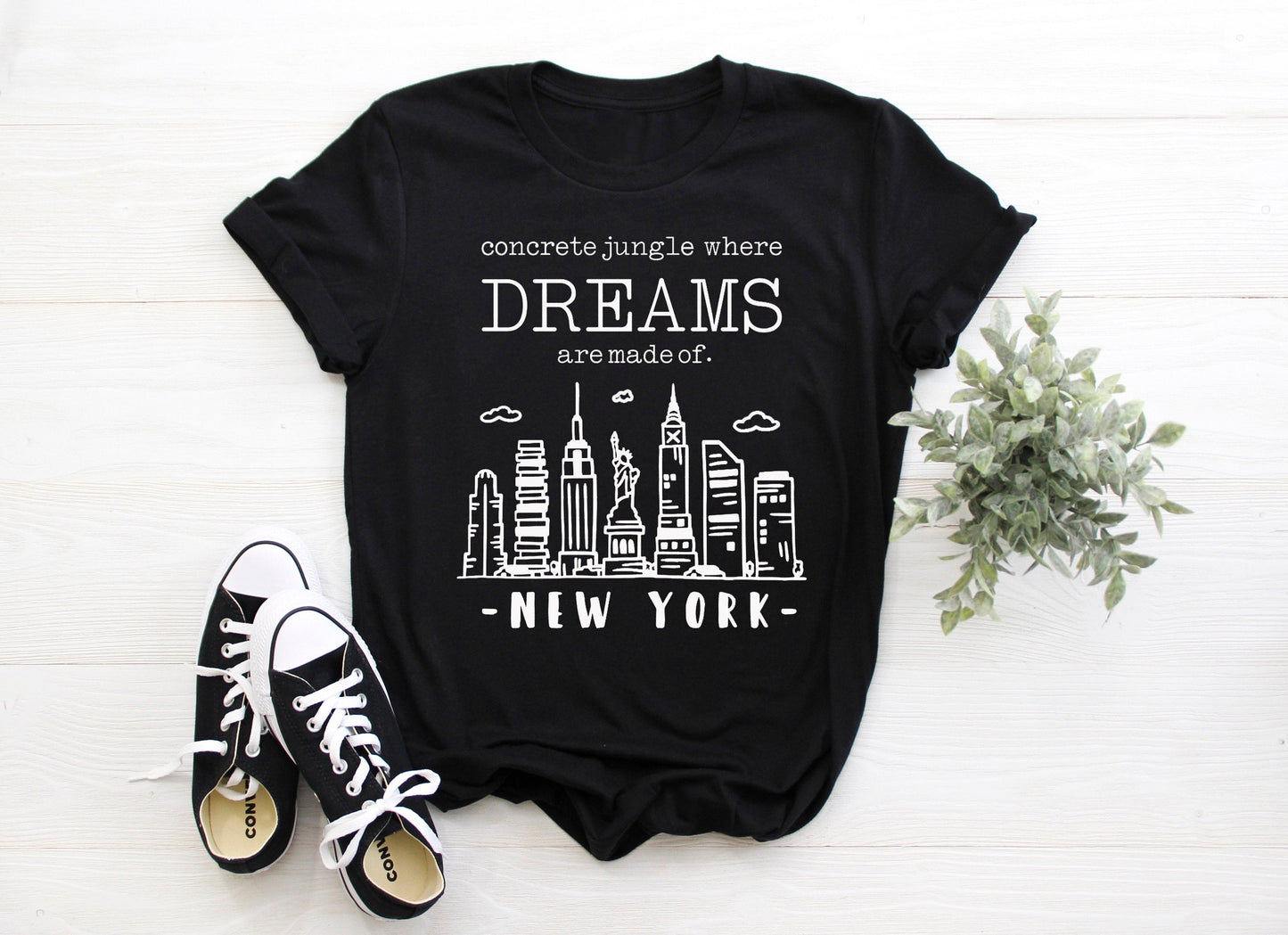 New York Concrete Jungle Where Dreams Are Made Of Adult/ Kid's/ Baby T-Shirt/ Romper