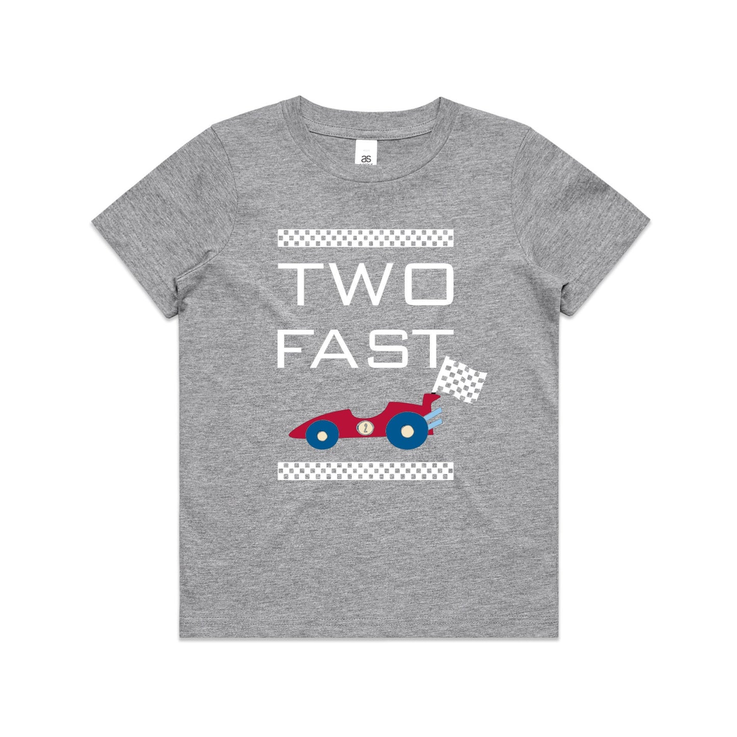 Kid's "Two Fast" 2nd Birthday T-Shirt Race Car T-Shirt