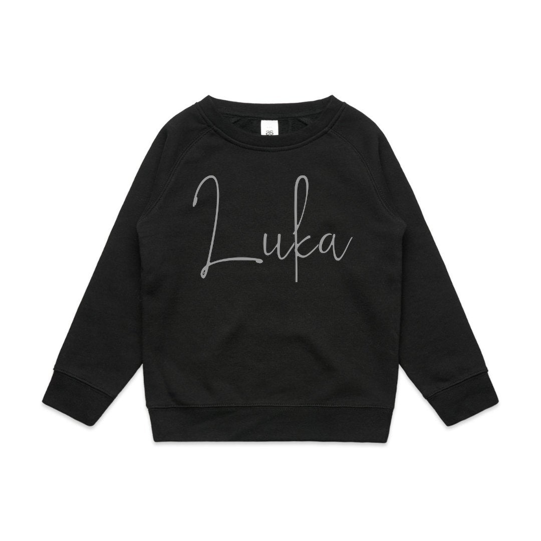Children’s Signature Name Sweatshirt