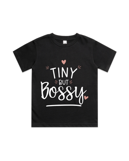 Tiny But Bossy Shirt | Funny Toddler Tee | Kids T-Shirt