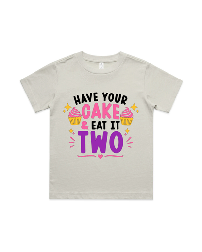 Have Your Cake & Eat It Two Birthday Shirt | 2nd Birthday Outfit Girl | Second Birthday Tee | Pink Birthday Party Shirt