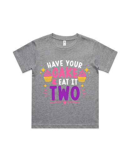 Have Your Cake & Eat It Two Birthday Shirt | 2nd Birthday Outfit Girl | Second Birthday Tee | Pink Birthday Party Shirt