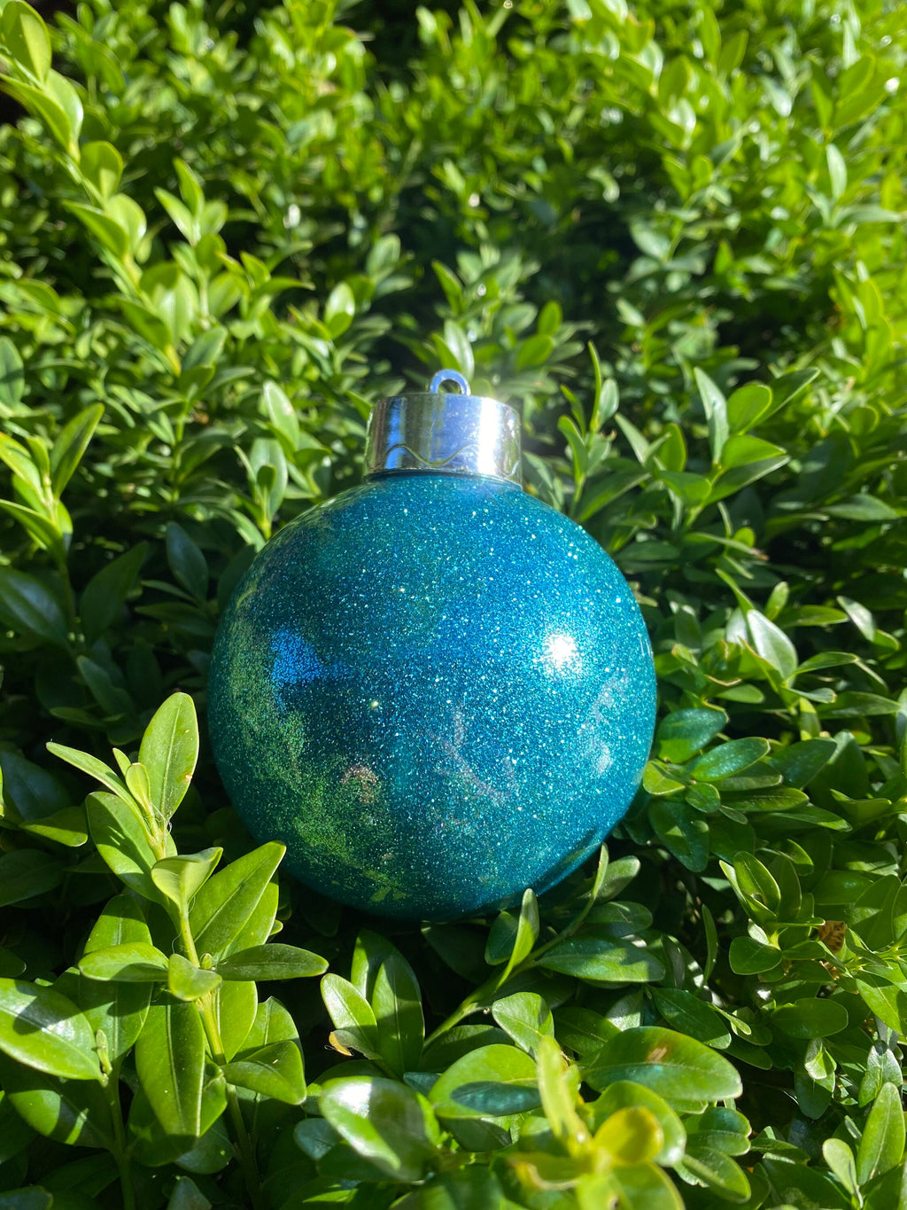 Personalised 80mm Glitter Christmas Bauble
