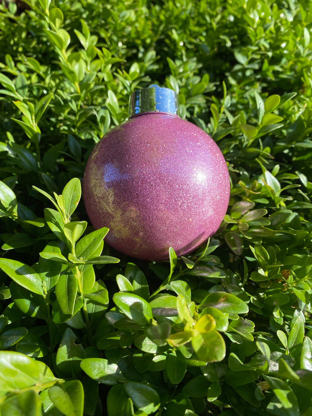 Personalised 80mm Glitter Christmas Bauble
