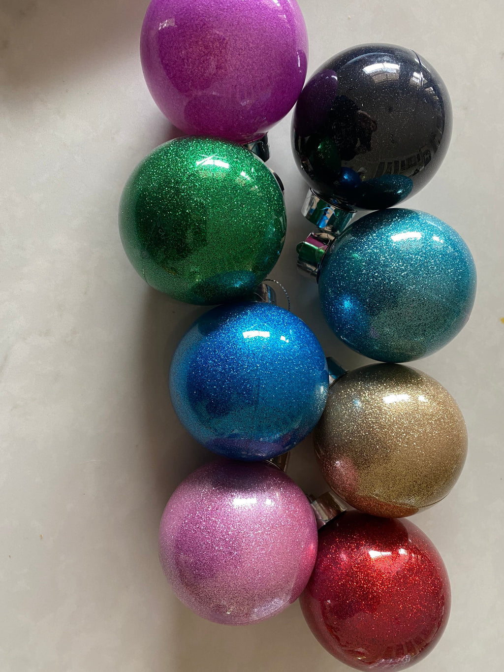 Personalised 80mm Glitter Christmas Bauble