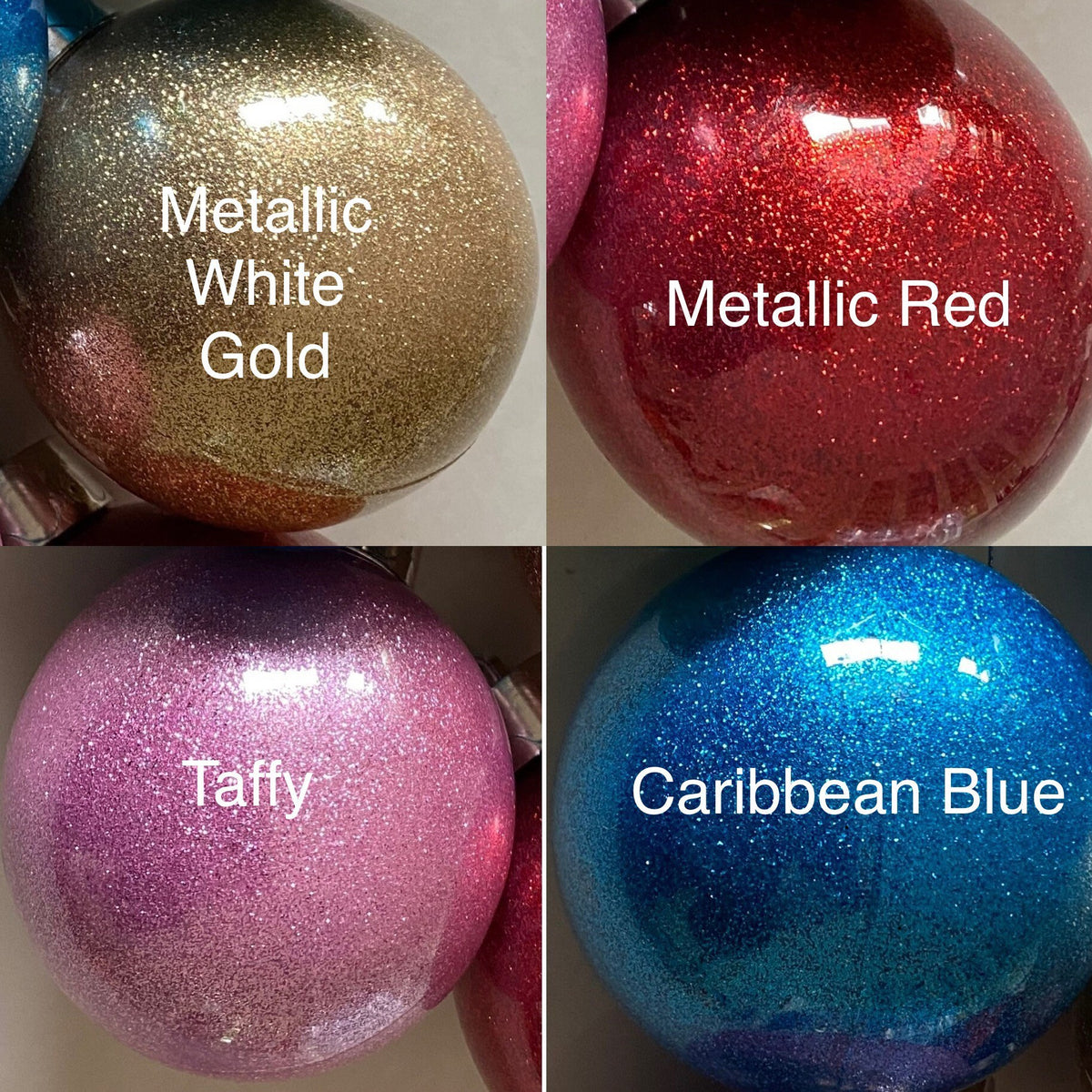Personalised 80mm Glitter Christmas Bauble