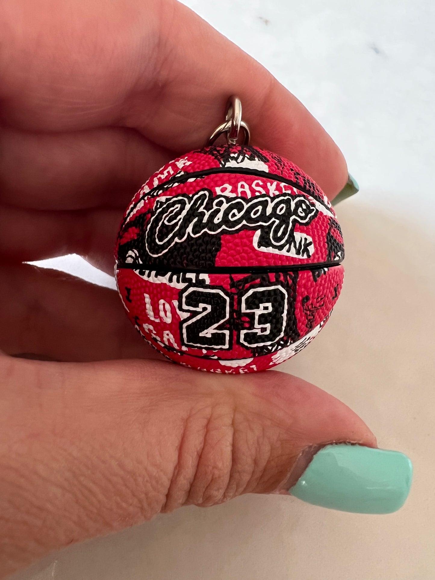 3D Basketball NBA Keychain | Keyring