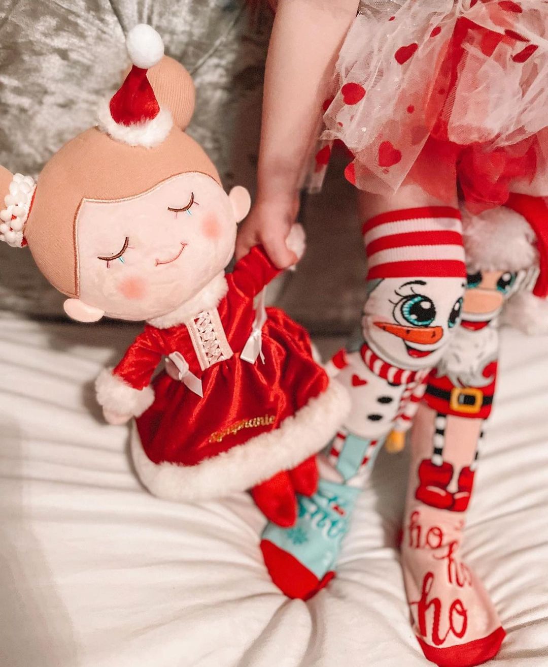 Santa and Snowman Socks