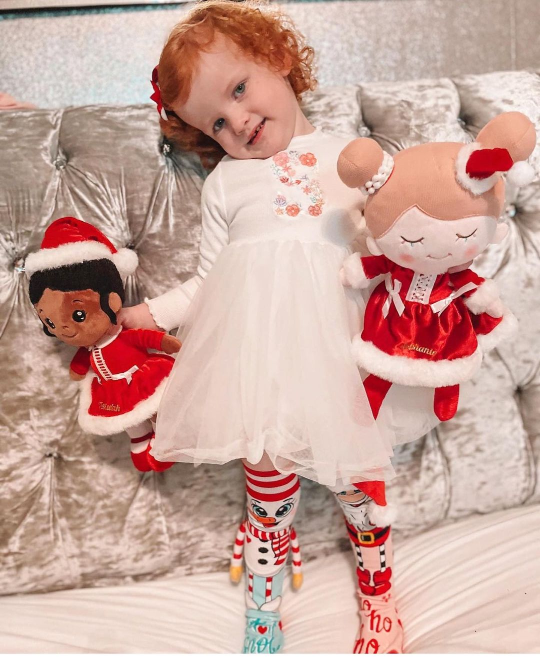 Santa and Snowman Socks
