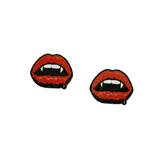 Vampire Arylic Stud Earrings