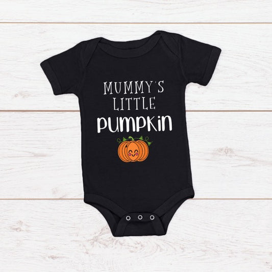 Mummy's/ Mommy's Little Pumpkin Halloween Adult/ Toddler/ Baby T-Shirt/ Romper