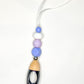 Lavender Lover Silicone Bead Glass Bullet Shape Car Diffuser