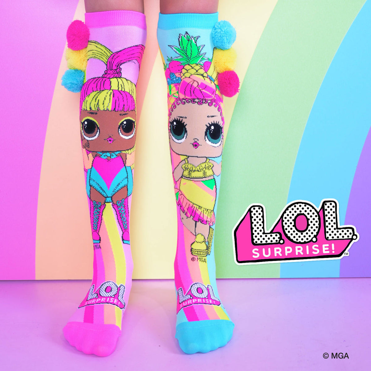 L.O.L Surprise Chica & Glow Socks | MADMIA