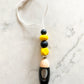 Bumble Bee Silicone Bead Glass Bullet Shape Car Diffuser