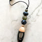Black Camo Silicone Bead Glass Bullet Shape Car Diffuser