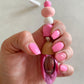 Barbie Girl Silicone Bead Glass Bullet Shape Car Diffuser
