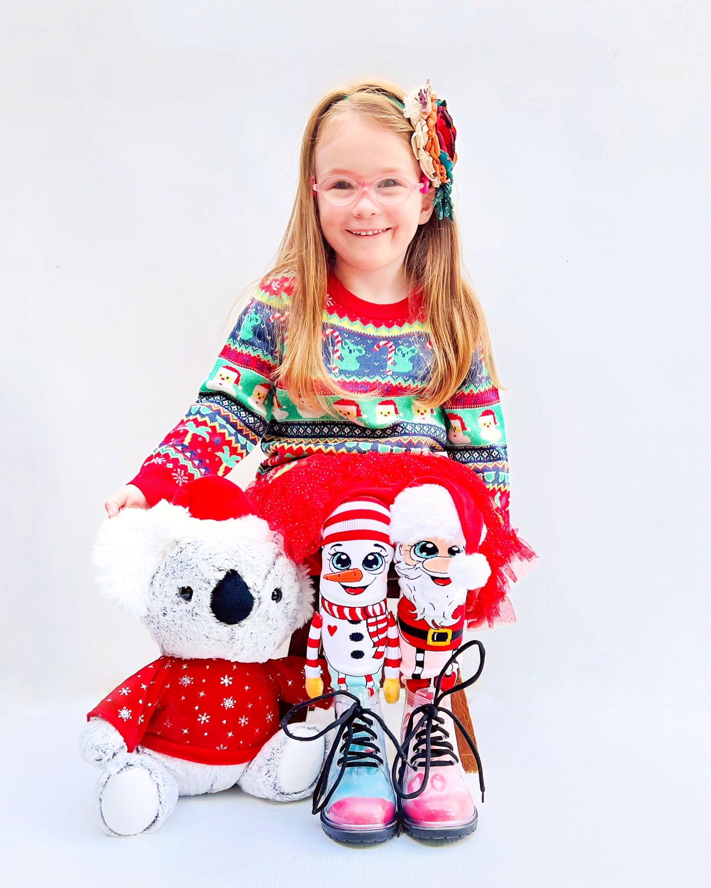 Santa and Snowman Socks