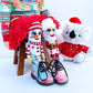 Santa and Snowman Socks