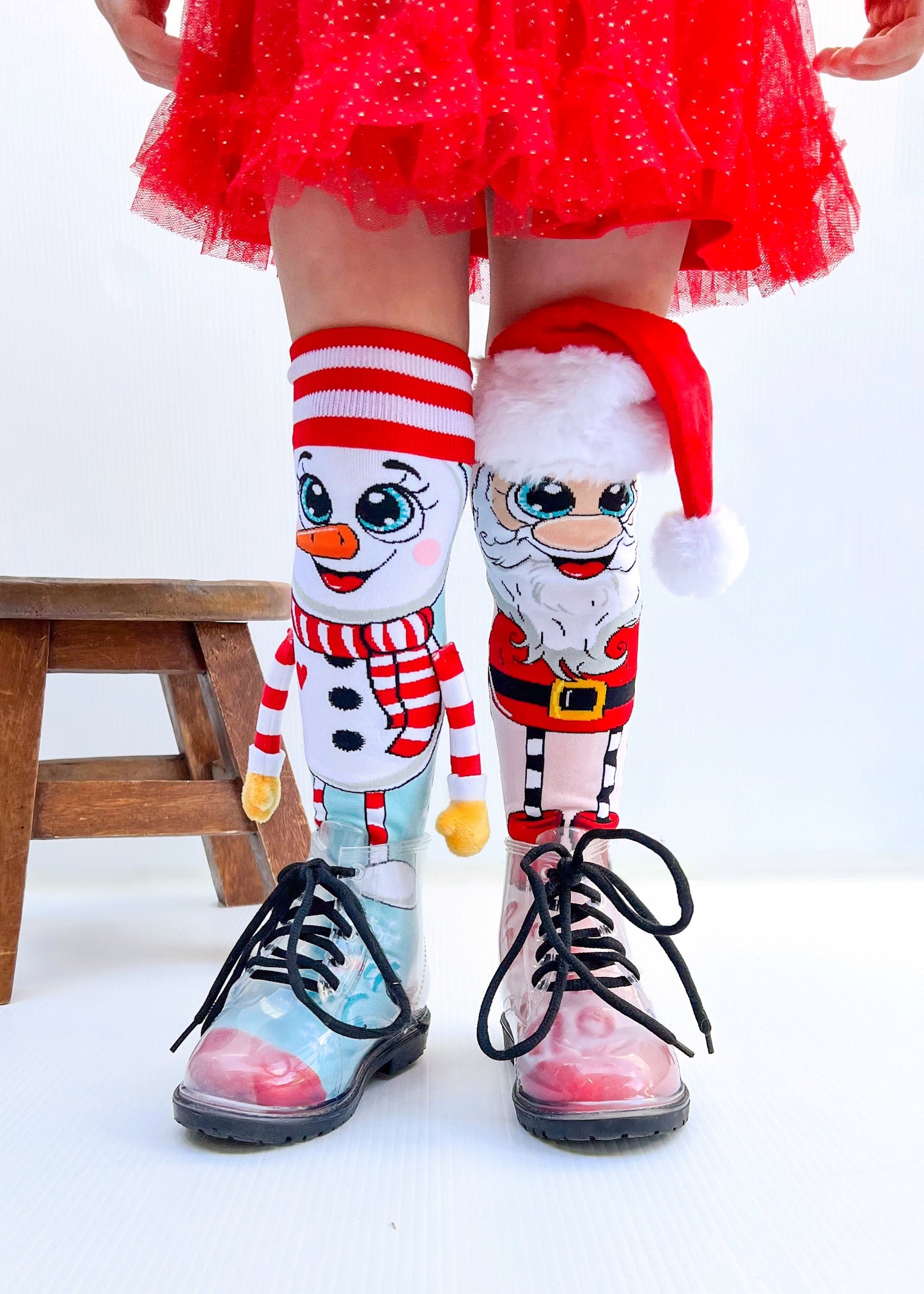 Santa and Snowman Socks