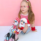 Santa and Snowman Socks