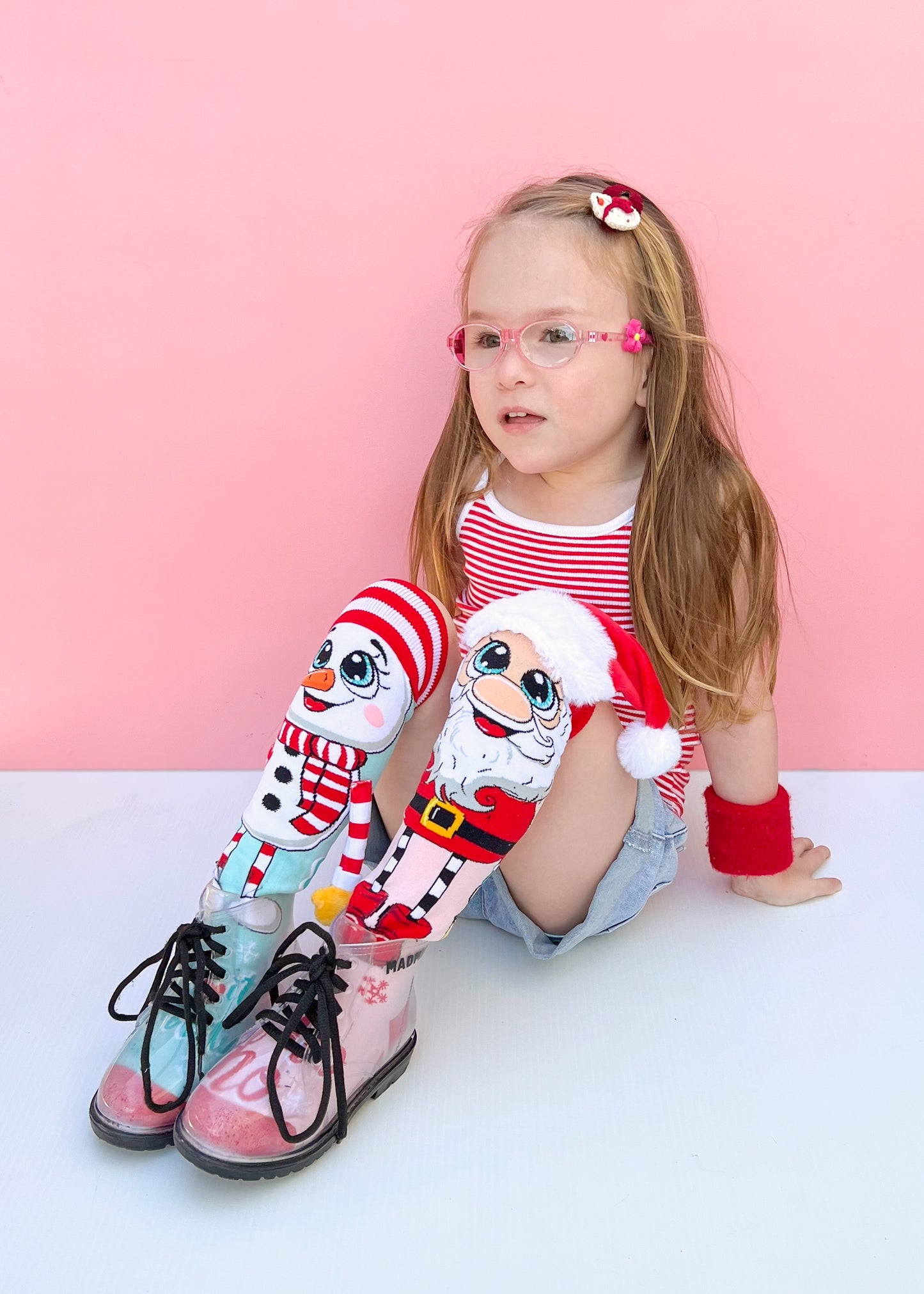 Santa and Snowman Socks