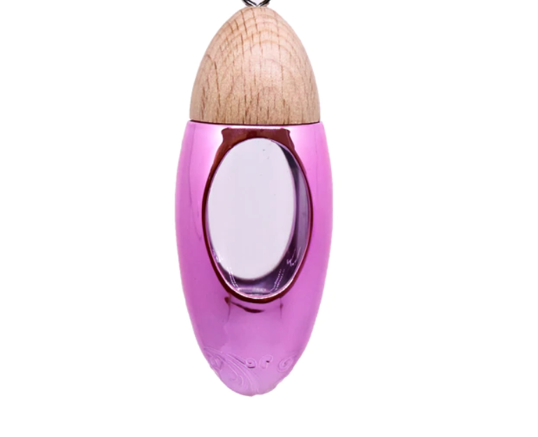 Dalmatian Plantation Silicone Bead Glass Bullet Shape Car Diffuser