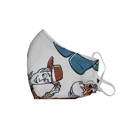 Toys Handmade Fabric Face Mask 100% Cotton Reusable with Filter Pocket For Adults & Children