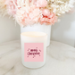 Hand poured 100% Natural Soy Christmas Candle | Merry Christmas | Medium Candle