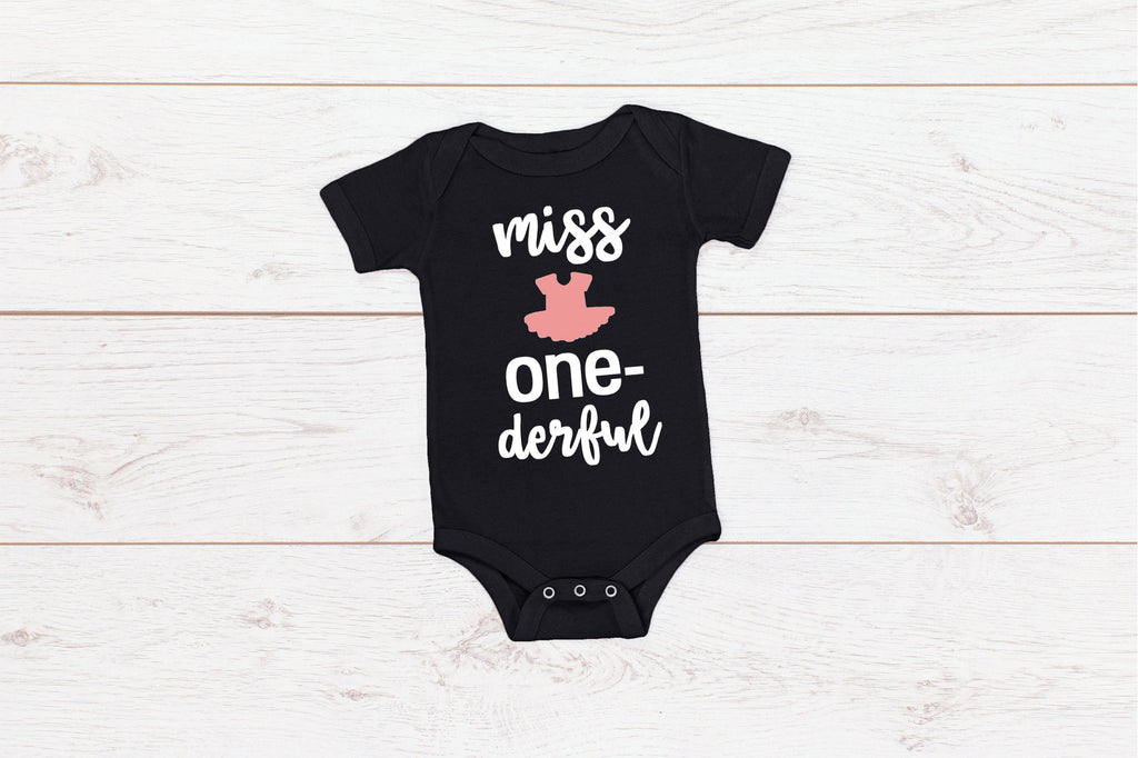 Baby First Birthday Romper "Miss One-derful"