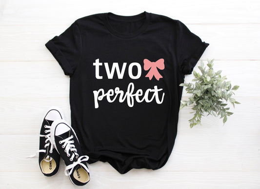 Kid's "Two Perfect" 2nd Birthday T-Shirt