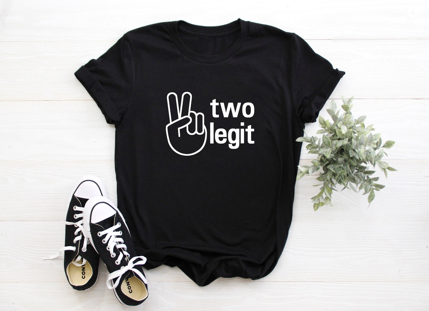 Kid's "Two Legit" 2nd Birthday T-Shirt