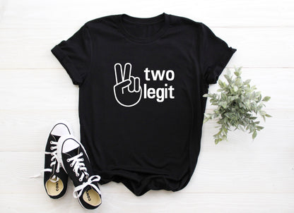 Kid's "Two Legit" 2nd Birthday T-Shirt