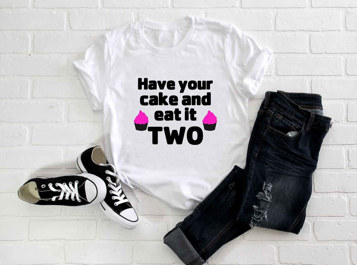 Kid's "Have Your Cake and Eat It Two" 2nd Birthday T-Shirt