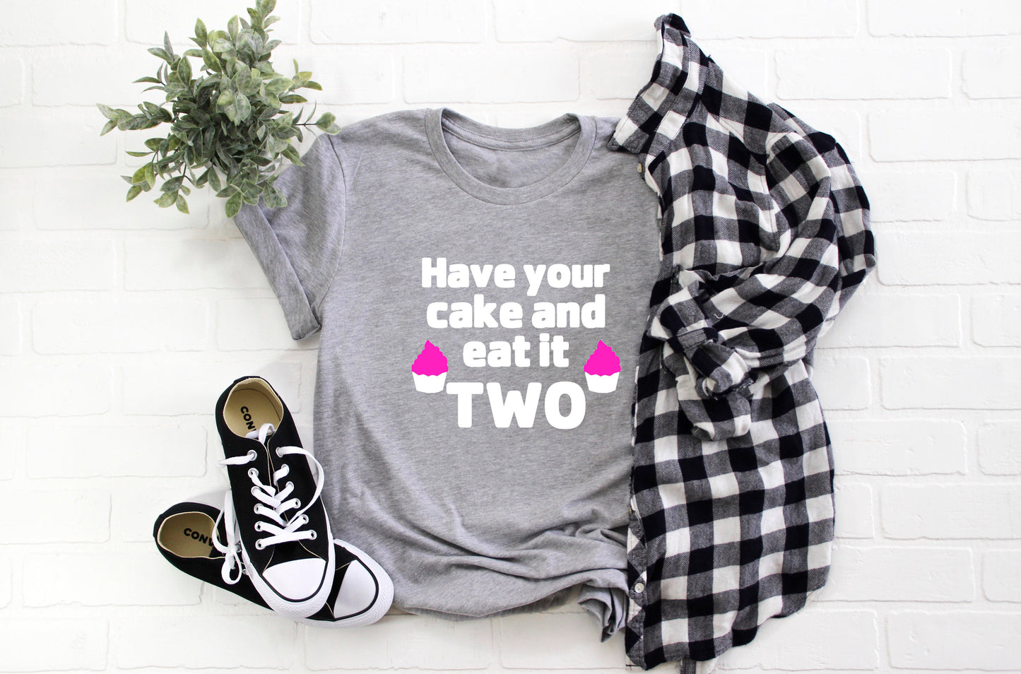 Kid's "Have Your Cake and Eat It Two" 2nd Birthday T-Shirt