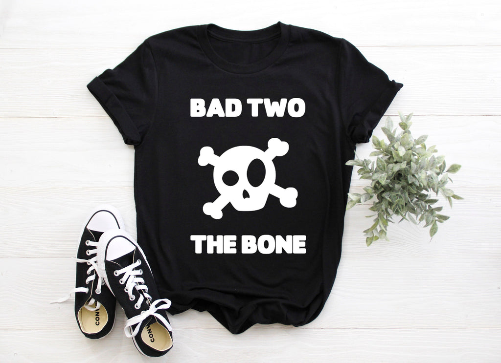 Kid's "Bad Two The Bone" 2nd Birthday T-Shirt