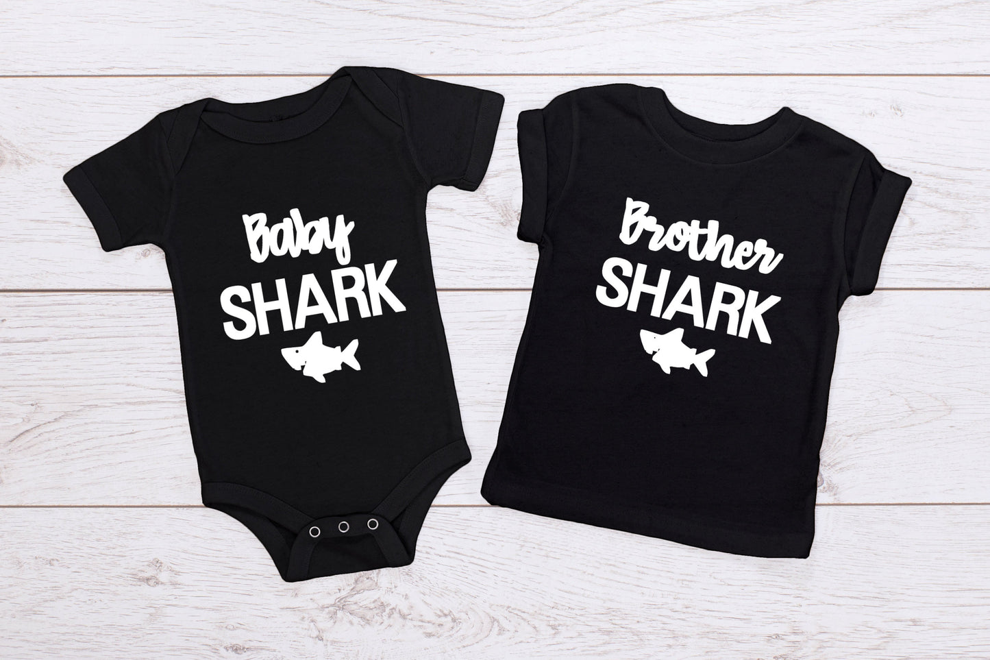 Family "Daddy Shark/ Mummy Shark/ Sister Shark/ Brother Shark/ Baby Shark" T-Shirt/ Romper