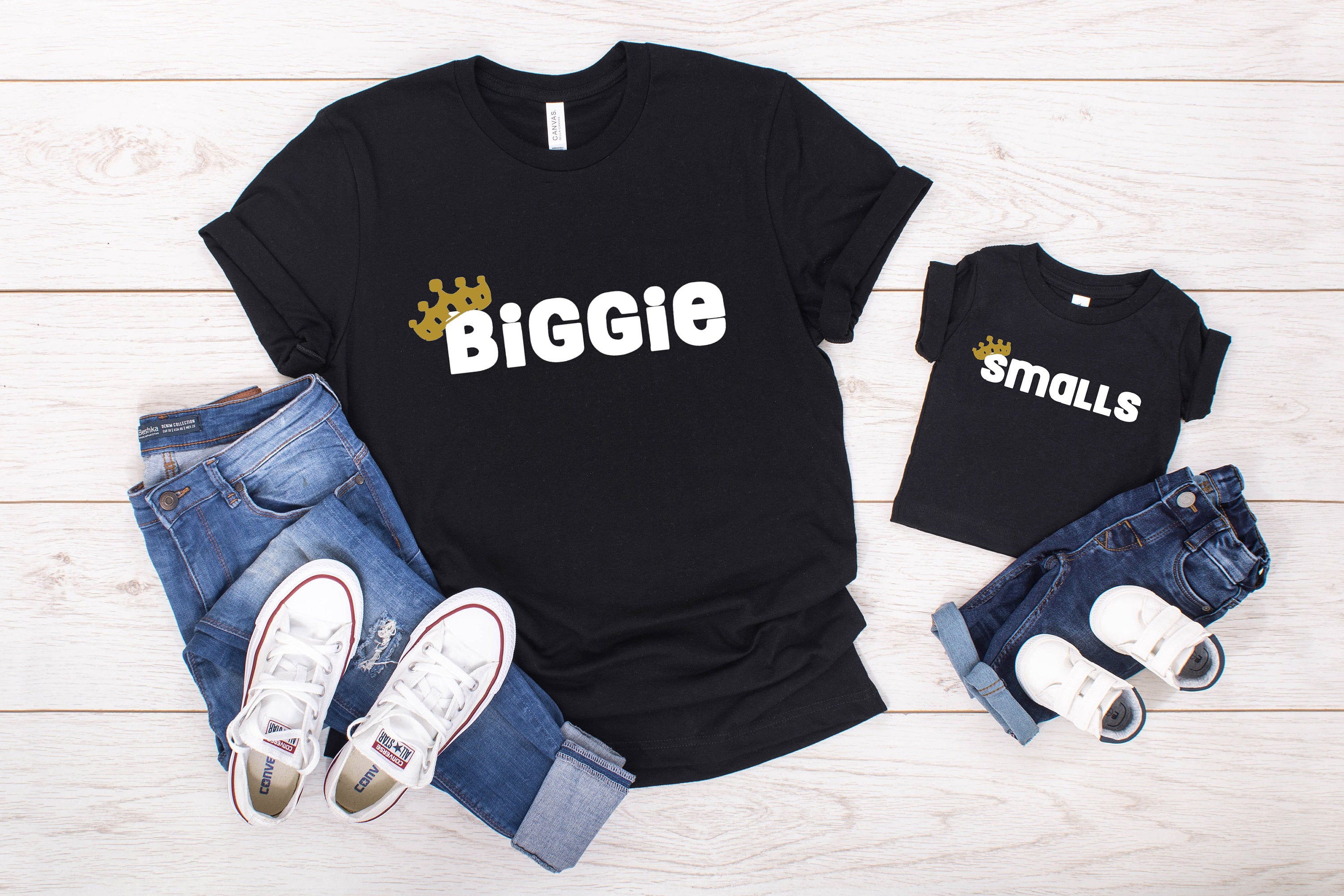 Family "Biggie/ Smalls" T-Shirt/ Romper
