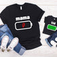 Family "Mama/ Dad/ Kid/ Baby Battery Charge" T-Shirt/ Romper