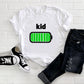Family "Mama/ Dad/ Kid/ Baby Battery Charge" T-Shirt/ Romper