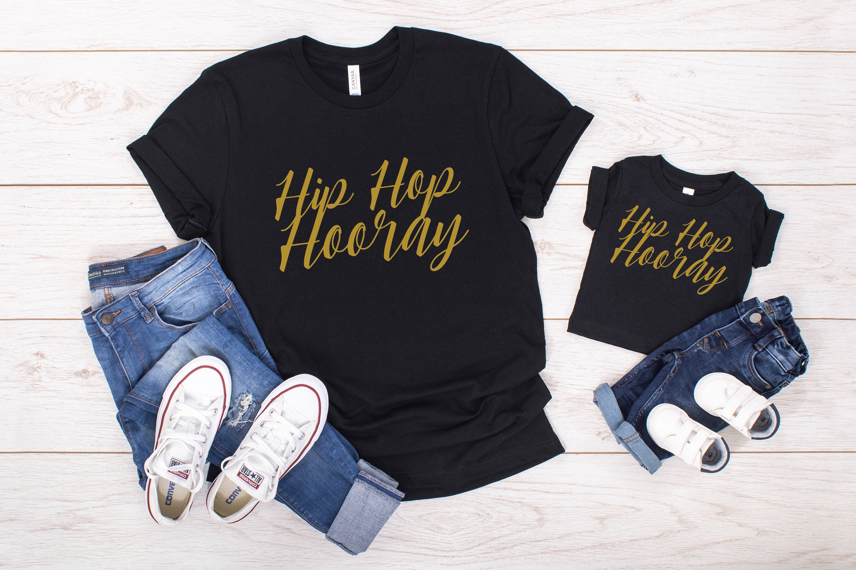 Hip Hop Hooray Adult/ Kid's/ Baby T-Shirt/ Romper