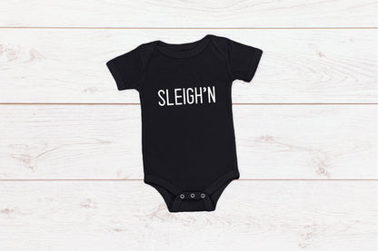 Sleigh'n Kid's/ Baby Christmas T-Shirt/ Romper